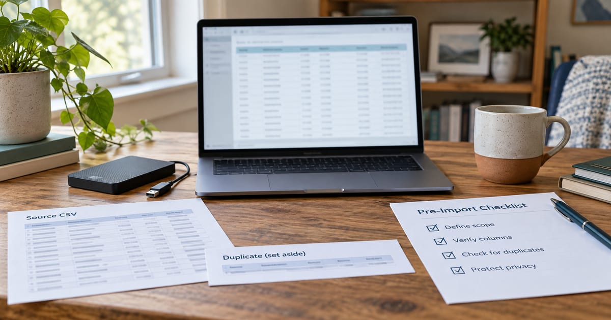 Importing Bank Transactions Without Damaging Your Records
