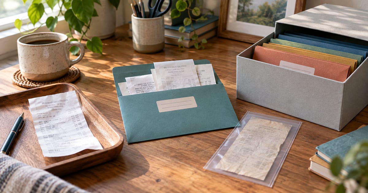 Keep Household Receipts Readable and Organised